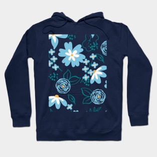 Floral Pattern - Handdrawn flowers Hoodie